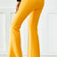 Yellow Flare Pants with Pockets