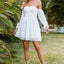 Swiss Dot Off-Shoulder A-Line Mini Dress