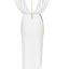 Cap-Sleeve V-Back Chain Detail Asymmetrical Dress